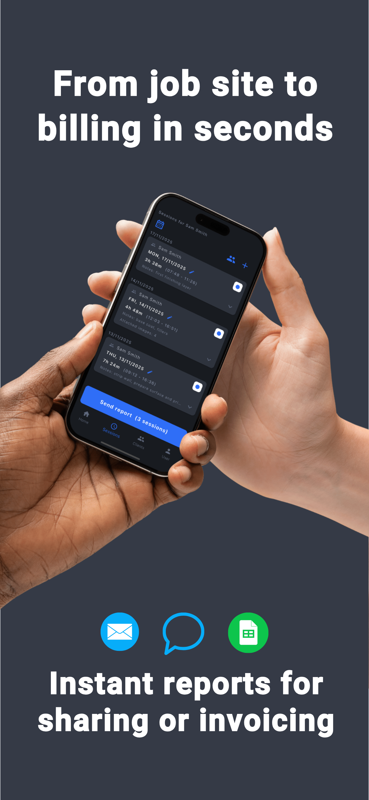 Create instant billing reports and invoices